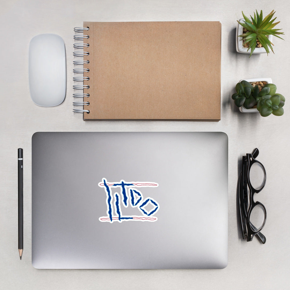 Various Sized Bubble-Free Stickers with ILTDO Colored Logo