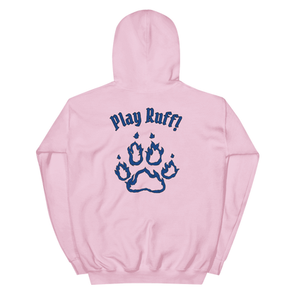 Various Colored Hoodies with Multiple Blue Logos