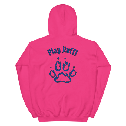 Various Colored Hoodies with Multiple Blue Logos