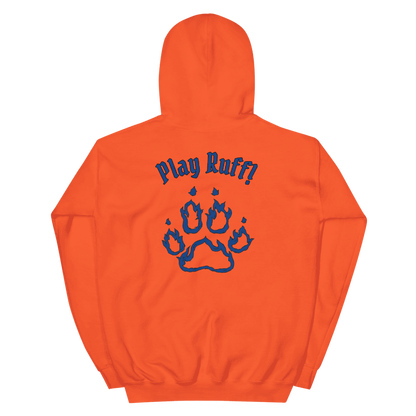 Various Colored Hoodies with Multiple Blue Logos