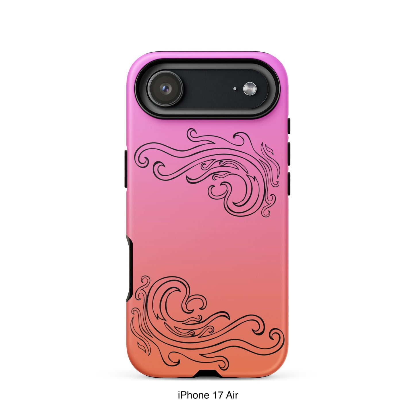 Pink and Orange Tough Case for iPhone® with Tribal Logos
