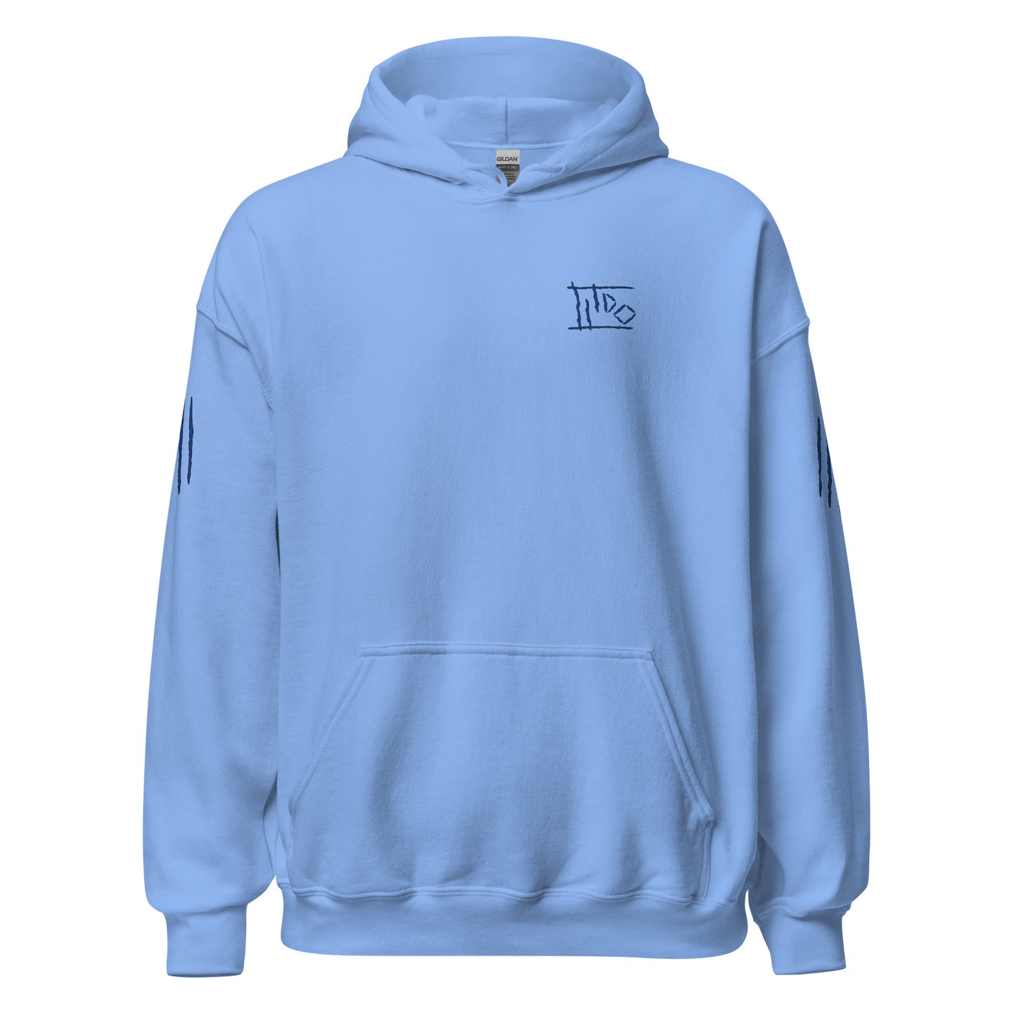 Various Colored Hoodies with Multiple Blue Logos